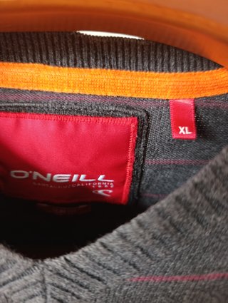 Jersey O'Neill rayas gris y naranja