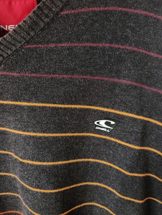 Jersey O'Neill rayas gris y naranja