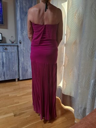 Vestido fiesta/boda morado/rosa