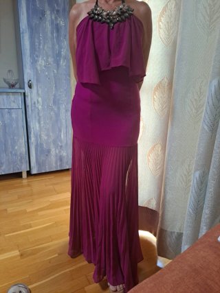 Vestido fiesta/boda morado/rosa