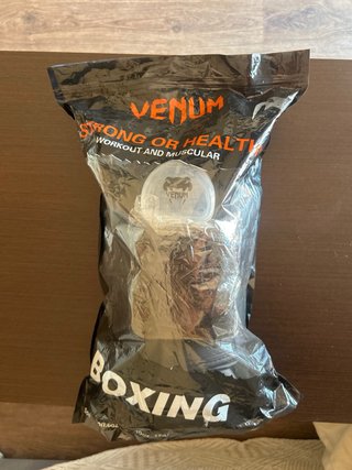 Guantes Boxeo Venum Negros + Vendas+Bucal