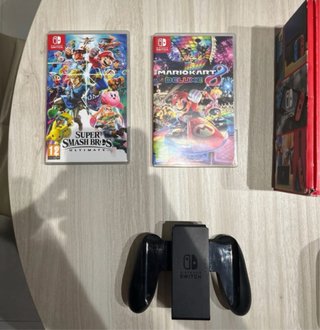 Nintendo Switch + Mando Pro + Juegos