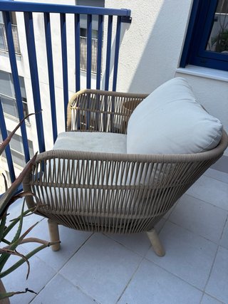 Butaca Catalina Kave Home Ratán y Madera