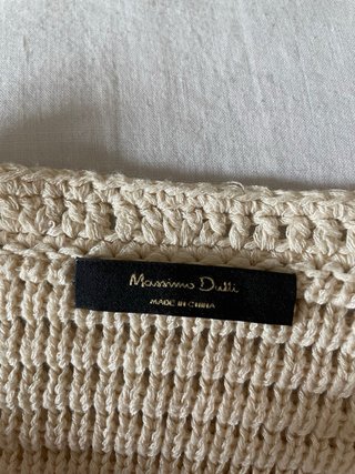 Jersey de hilo manga larga beige
