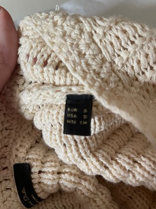 Jersey de hilo manga larga beige