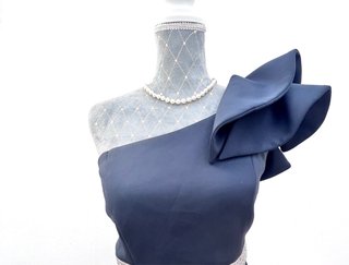 Vestido Fiesta Azul Noche Talla M/L