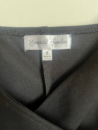 Vestido Negro Corto Talla S