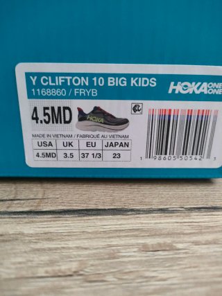 Hoka Clifton 10 junior Gris/Rojo