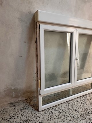 Ventana 162x168 cm de PVC Oscilobatiente