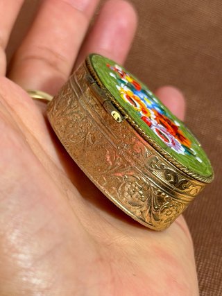 Pastillero antiguo Micro mosaico