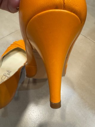 Tacones Mari Loli Piel Naranja Talla 38