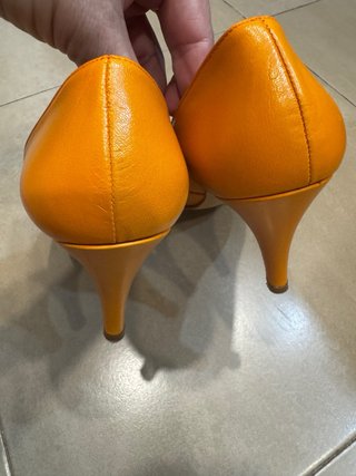 Tacones Mari Loli Piel Naranja Talla 38