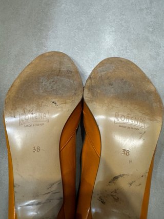 Tacones Mari Loli Piel Naranja Talla 38