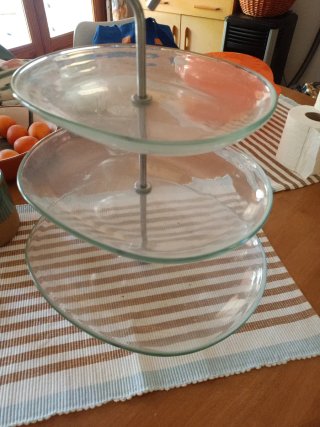 Frutero de cristal de 3 pisos Ikea