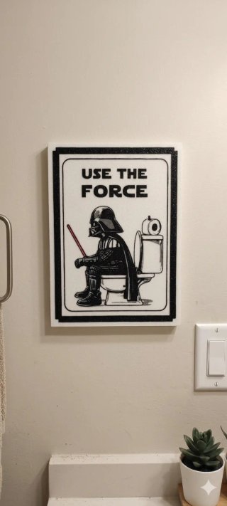 Quadretto divertente Use the force
