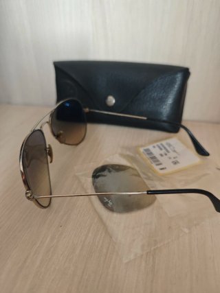 Gafas de sol Ray-Ban Aviator Plata Marrón