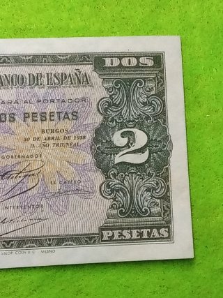 Billete 2 Pesetas Banco de España 1938