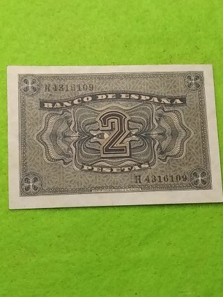 Billete 2 Pesetas Banco de España 1938