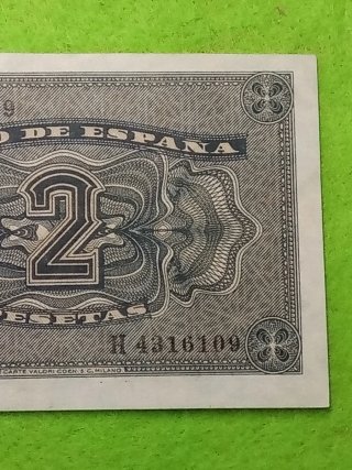 Billete 2 Pesetas Banco de España 1938