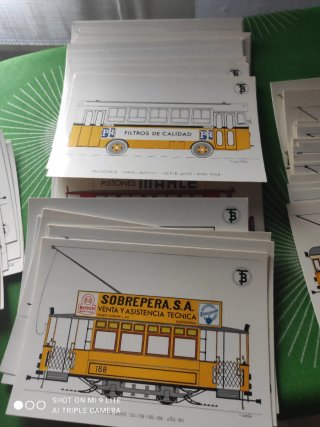 Postales tranvias de Barcelona