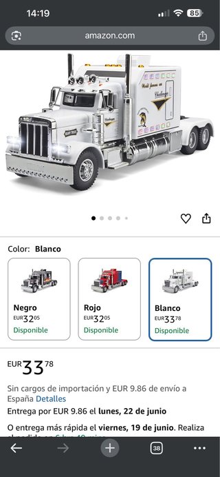 Camión Die-Cast con Luces y Sonido