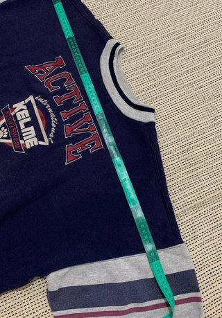 Sudadera Vintage Kelme Azul y Gris