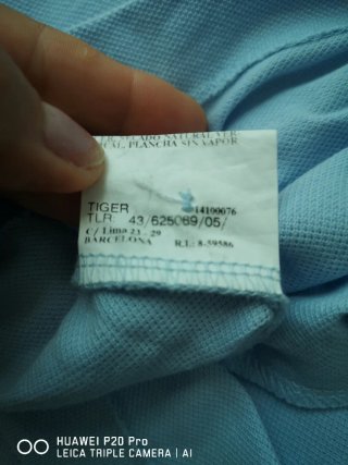 Polo Burberry Hombre Azul, 56 cm de sisa a sisa
