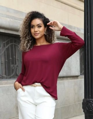 Camiseta manga larga mujer