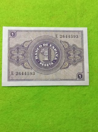 Billete 1 Peseta Banco de España 1937 excelente es