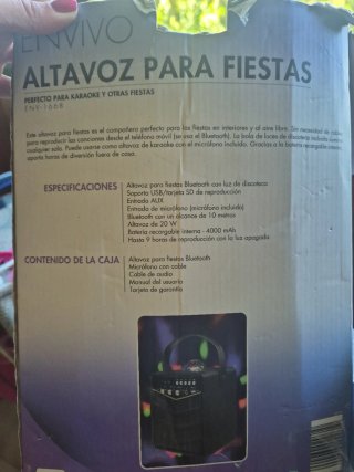 Altavoz Envivo con luces y micro