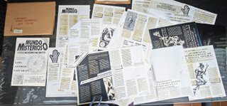Revista MUNDO MISTERIOSO, Maquetación original.