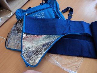 Bolsa maletín camping picnic azul
