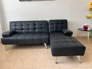 Sofá Cama Chaise Longue XS Negro
