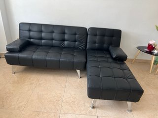 Sofá Cama Chaise Longue XS Negro