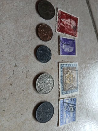 Monete e francobolli Terzo Reich