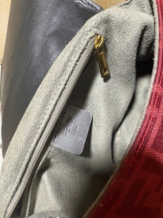 Bolso Fendi Rojo y Dorado