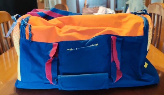 Bolsa Deporte FC Barcelona Azul Naranja