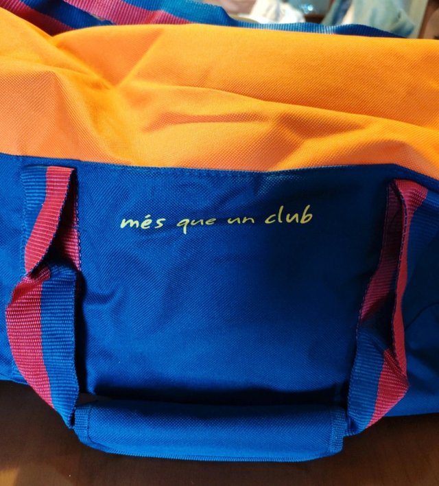 Bolsa Deporte FC Barcelona Azul Naranja