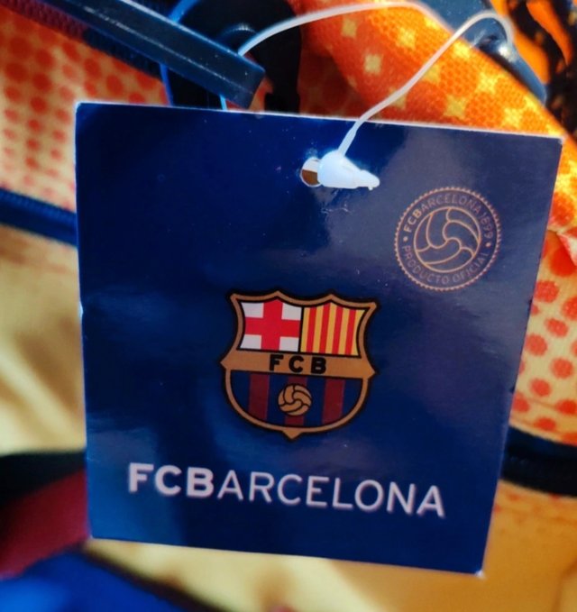 Bolsa Deporte FC Barcelona Azul Naranja