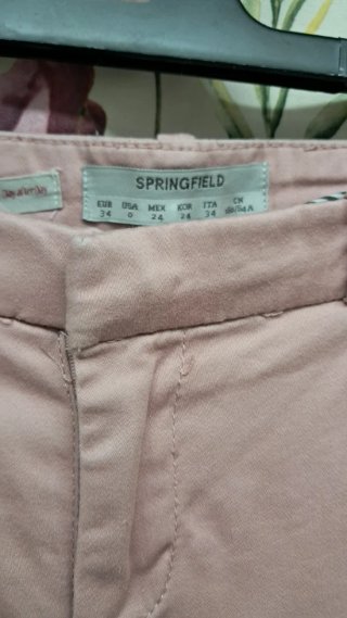 Pantalón chino rosa