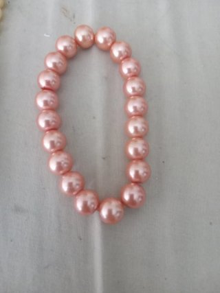 Collane in stile perla beige e bianco
