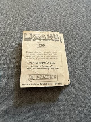 Cromos Liga 94-95 Panini