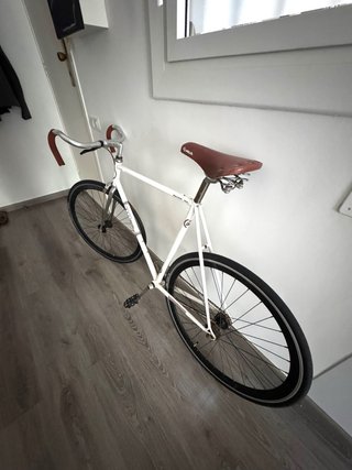 Bicicleta Fixie Clásica Blanca