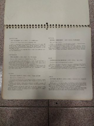Lote 6 Calendarios Arte Noruego Vintage