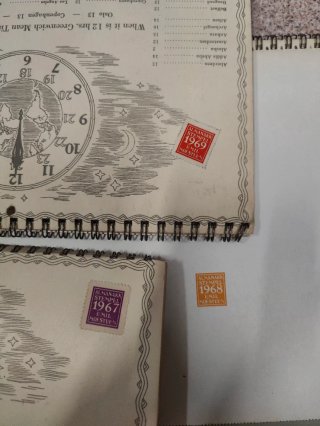 Lote 6 Calendarios Arte Noruego Vintage