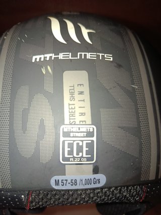 Casco Moto MT Helmets Talla M Negro Mate