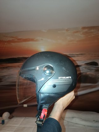 Casco Moto MT Helmets Talla M Negro Mate