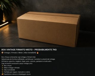 BOX VINTAGE FIRMATO MISTO | 7KG CIRCA | GRADO A |