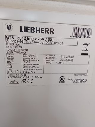 Arcón Congelador Liebherr