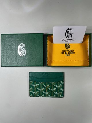 Tarjetero Goyard Paris Verde